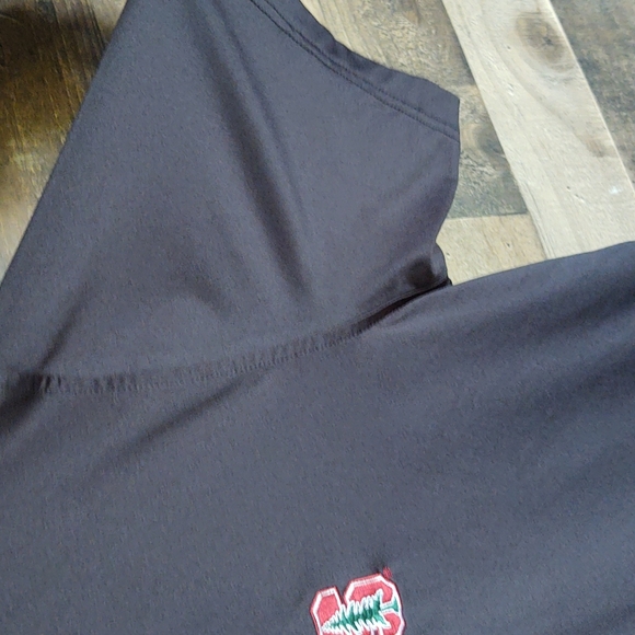 Peter Millar Black Stanford University Performance Polo sz Med Men's - Picture 5 of 16